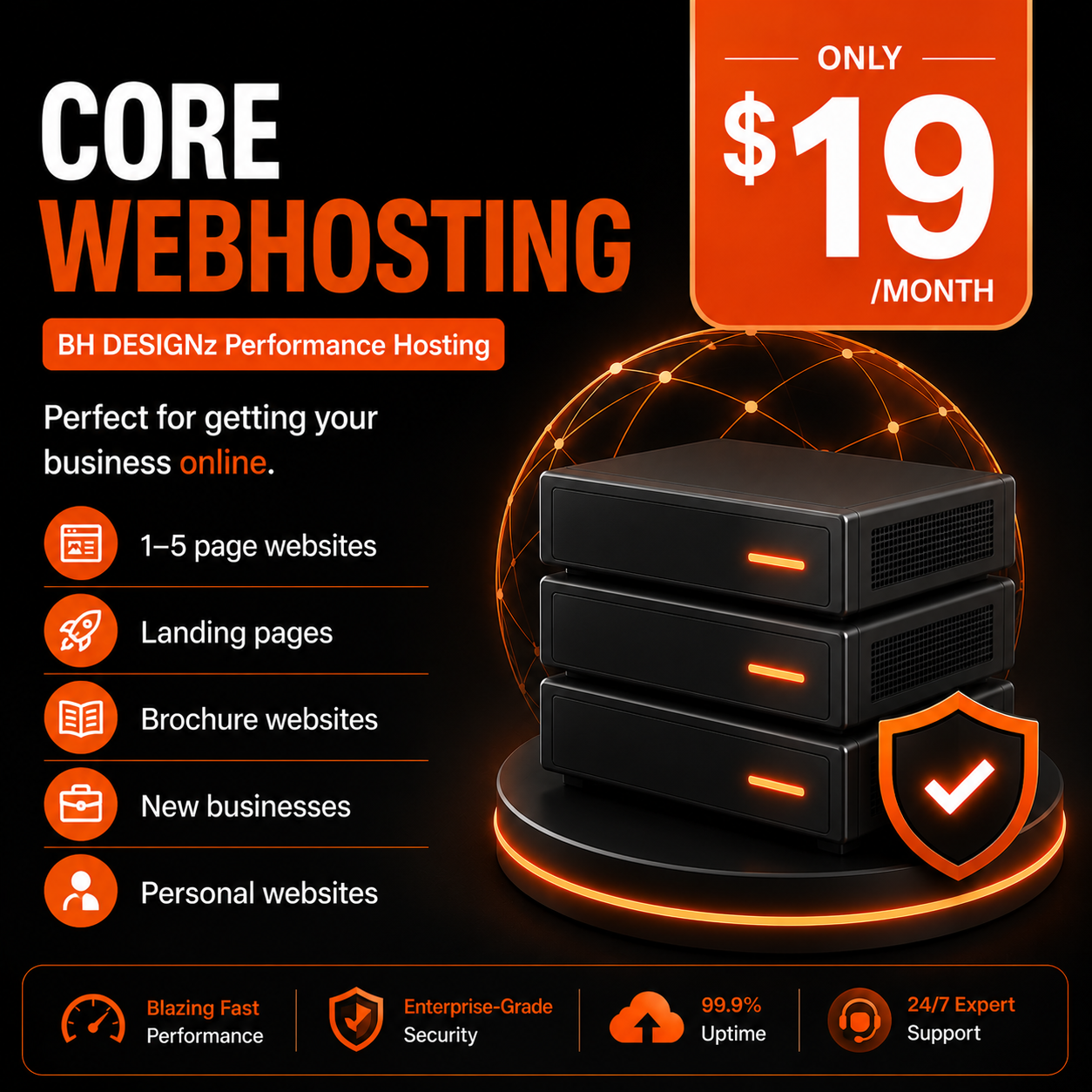 BH DESIGNz Core Hosting